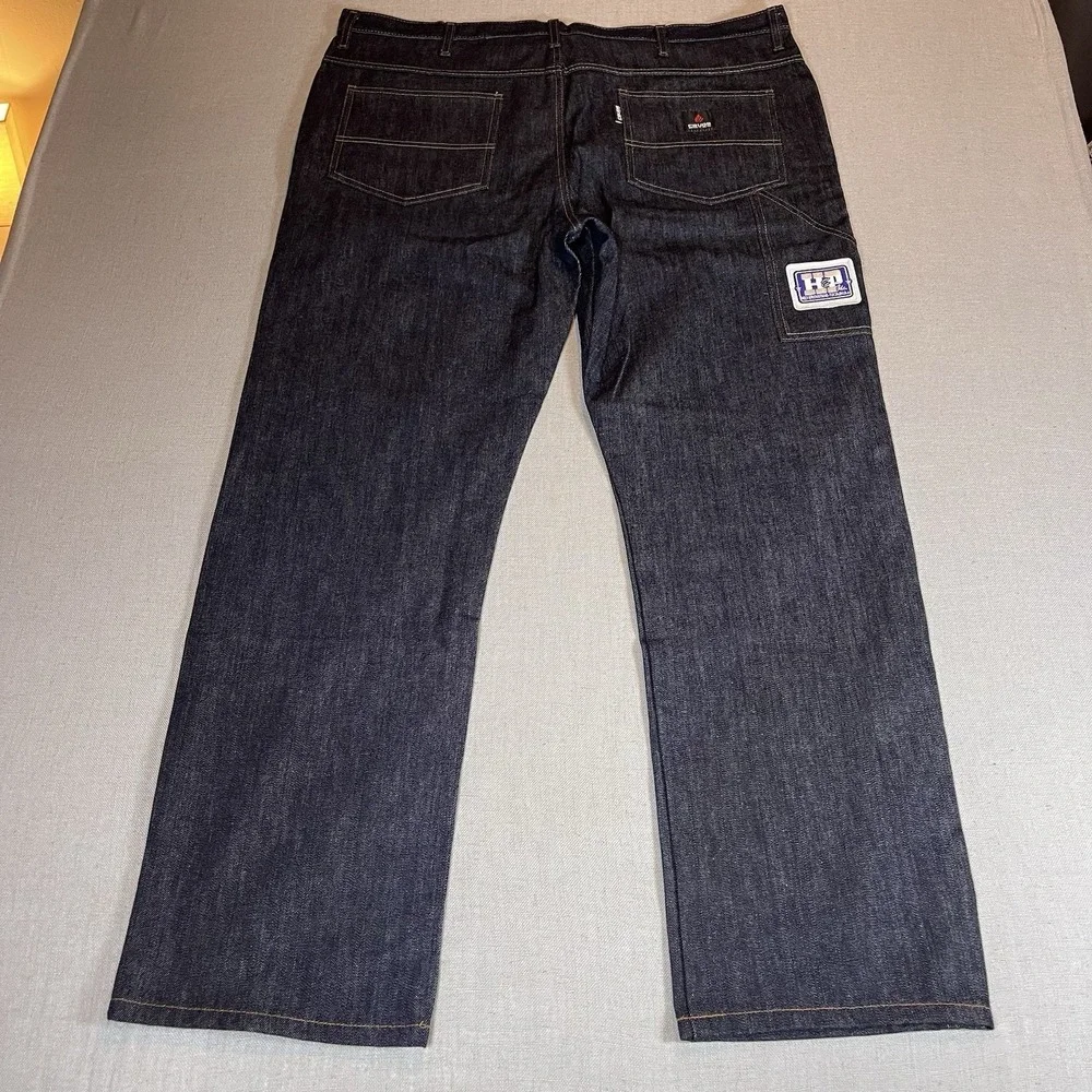 Crude FR Fire Resistant CAT 2 Carpenter Jeans Dark Wash NWT 42x32 Workwear Denim